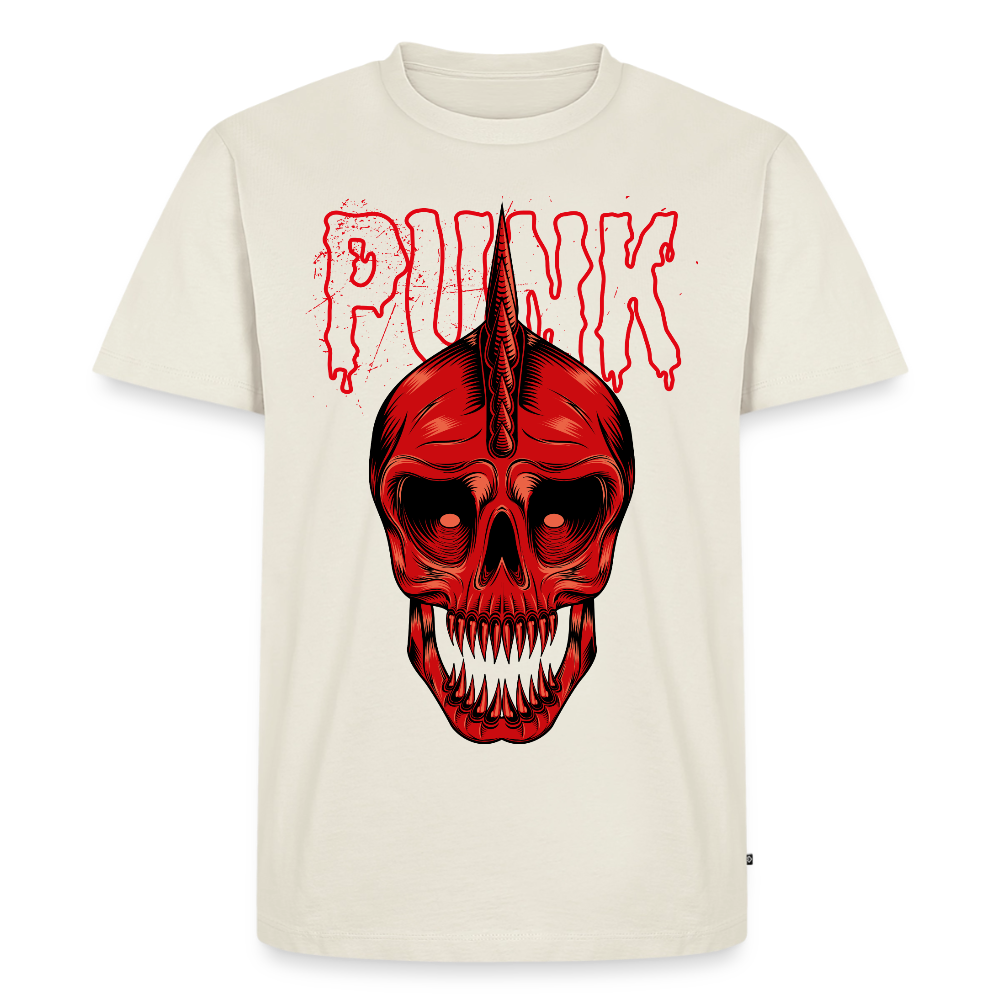 Männer Premium T-Shirt "Punk" - Naturweiß