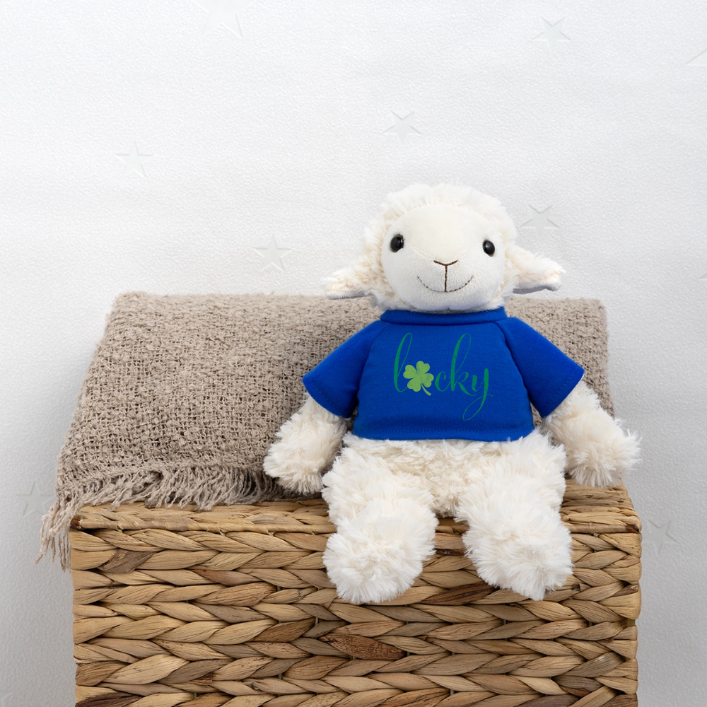 Maskottchen Schaf "Lucky" - Königsblau