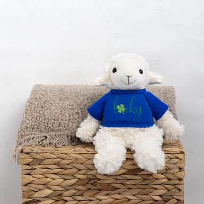 Maskottchen Schaf "Lucky" - Königsblau