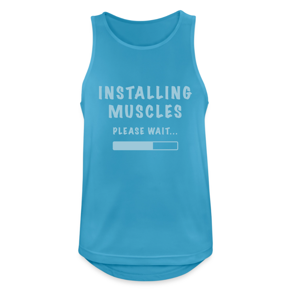 Tanktop atmungsaktiv Herren "Muscles" - Saphirblau