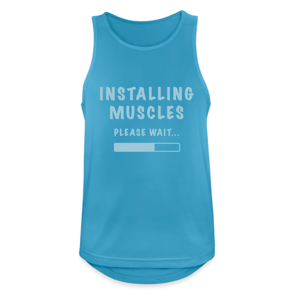 Tanktop atmungsaktiv Herren "Muscles" - Saphirblau