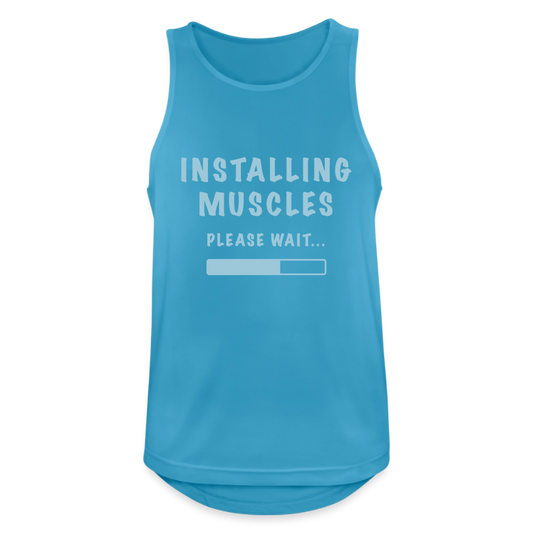 Tanktop atmungsaktiv Herren "Muscles" - Saphirblau