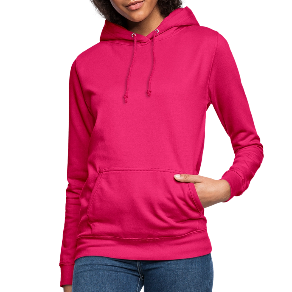Frauen Hoodie "Totenkopf-Schwert" - dunkles Pink