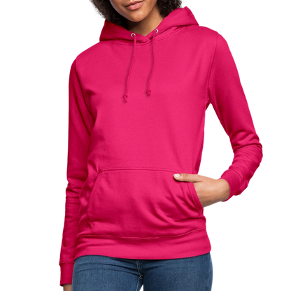 Frauen Hoodie "Totenkopf-Schwert" - dunkles Pink