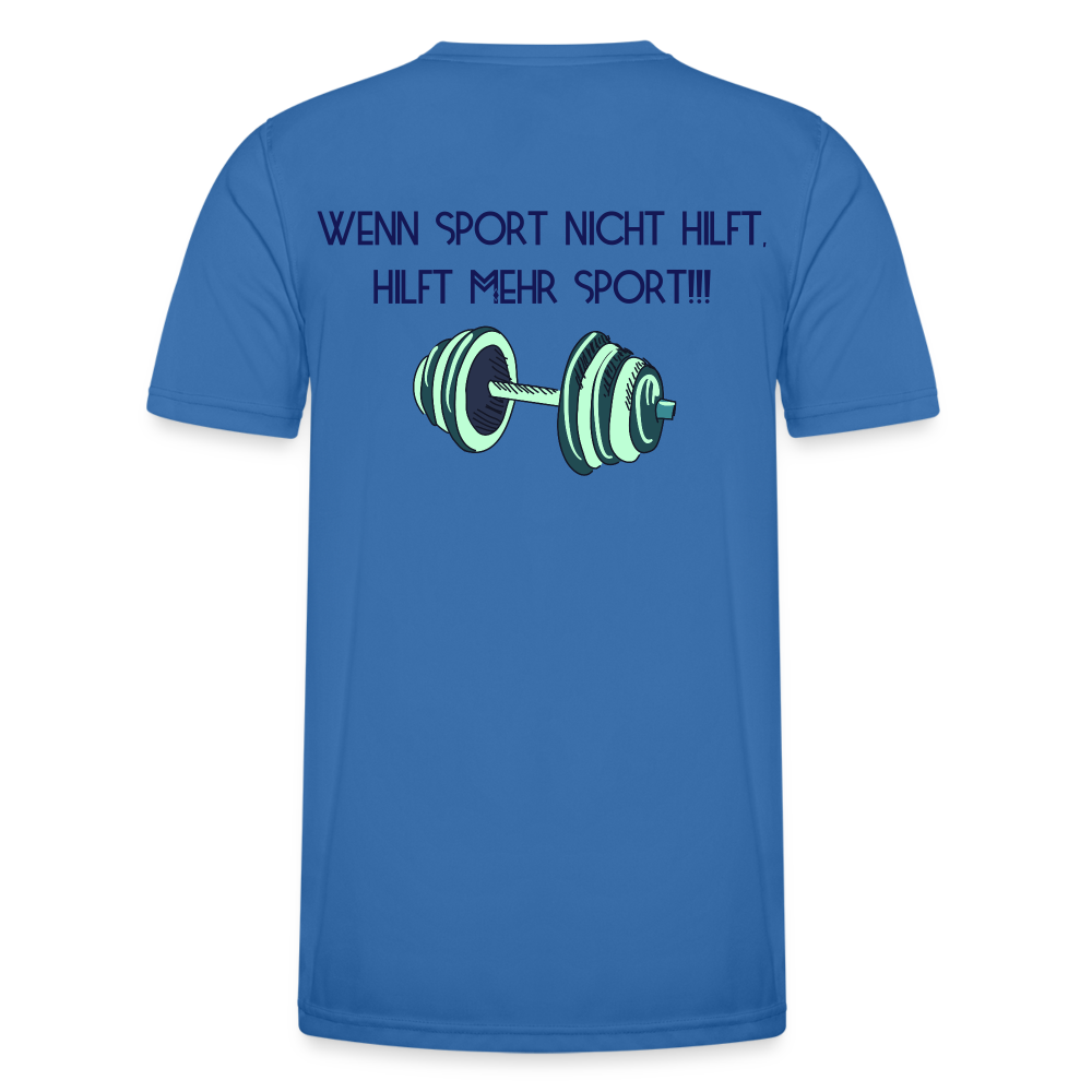 Funktions-T-Shirt Herren "Mehr Sport" - mit Customizer personalisierbar - Königsblau