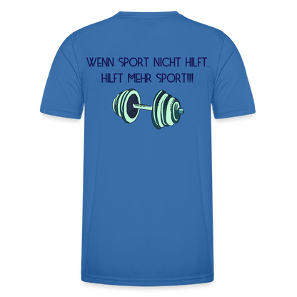 Funktions-T-Shirt Herren "Mehr Sport" - mit Customizer personalisierbar - Königsblau
