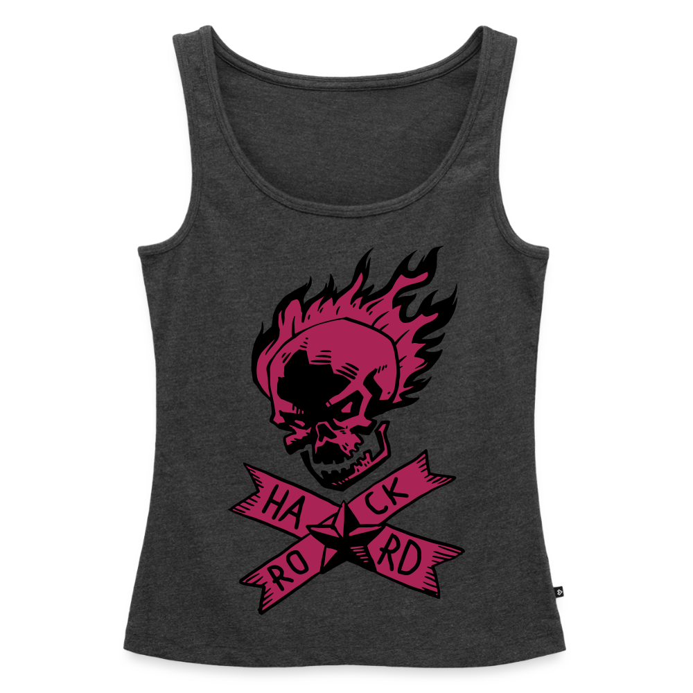 Frauen Premium Tank Top "Hard Rock" - Anthrazit meliert