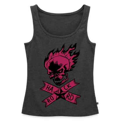 Frauen Premium Tank Top "Hard Rock" - Anthrazit meliert