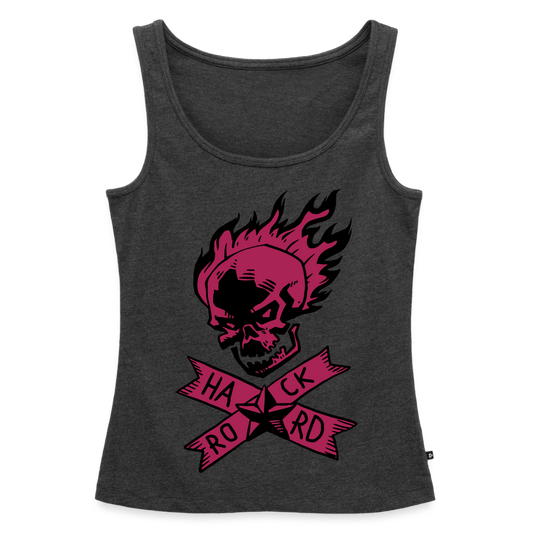 Frauen Premium Tank Top "Hard Rock" - Anthrazit meliert
