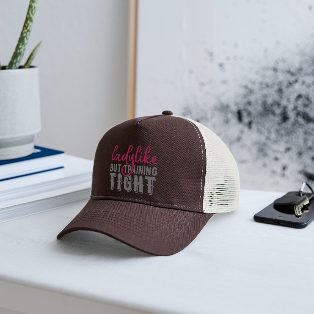 Trucker Cap "Ladylike" - Braun/Beige