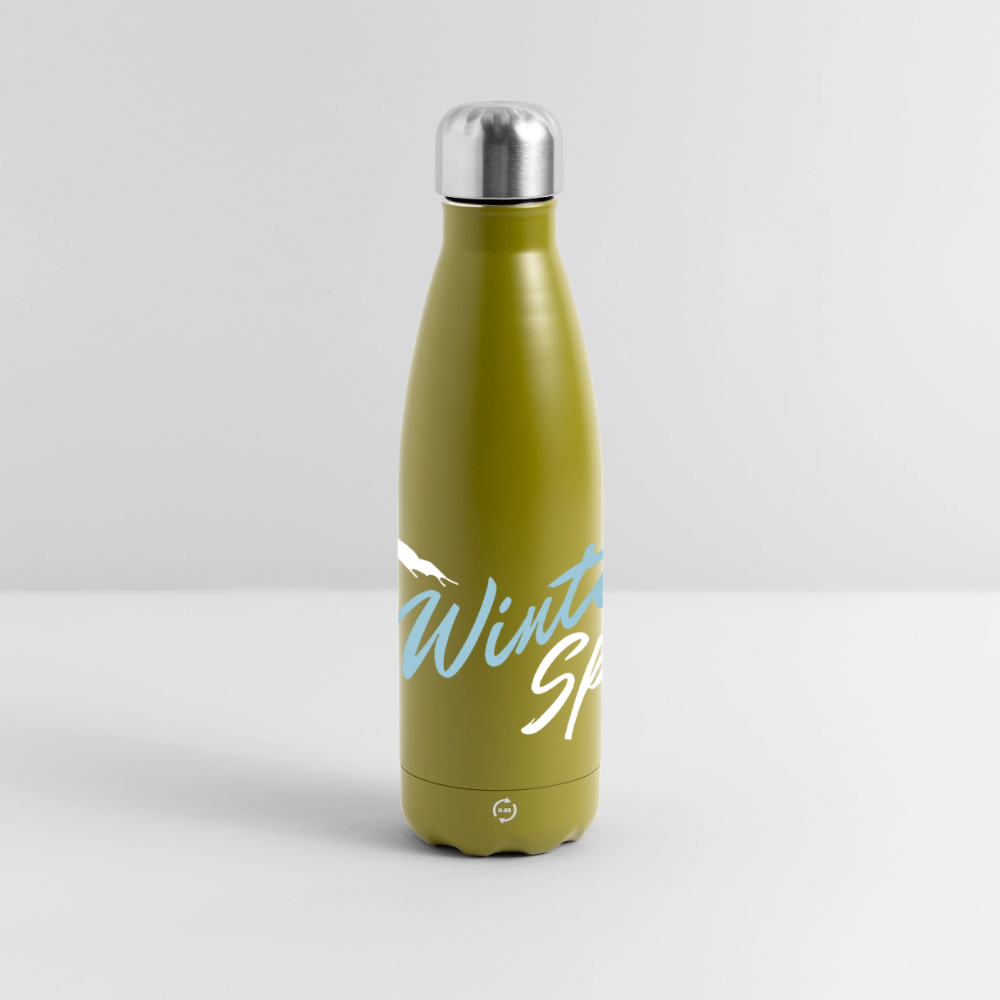 Thermosflasche "Wintersports" - Olivgrün 