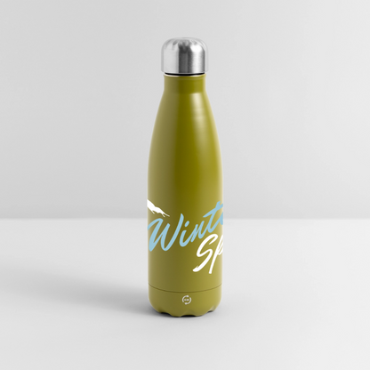 Thermosflasche "Wintersports" - Olivgrün 