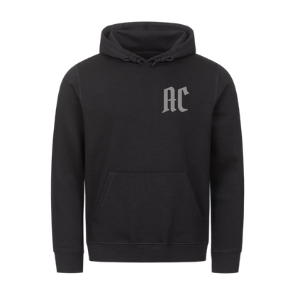 Hoodie Herren "Hanteln + Initialen"