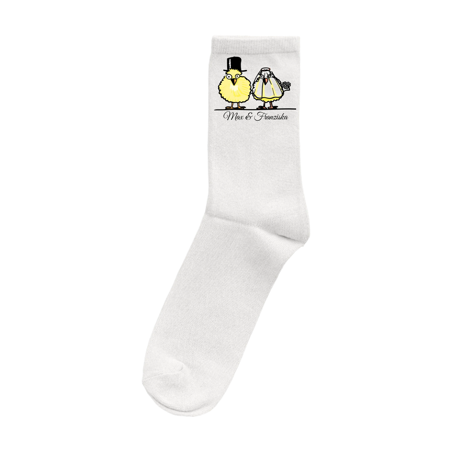 Socken "Kükenhochzeit"
